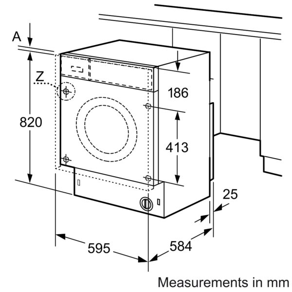 SIEMENS iQ300 1400rpm BUILT-IN WASHER DRYER 7/4kg - Image 9