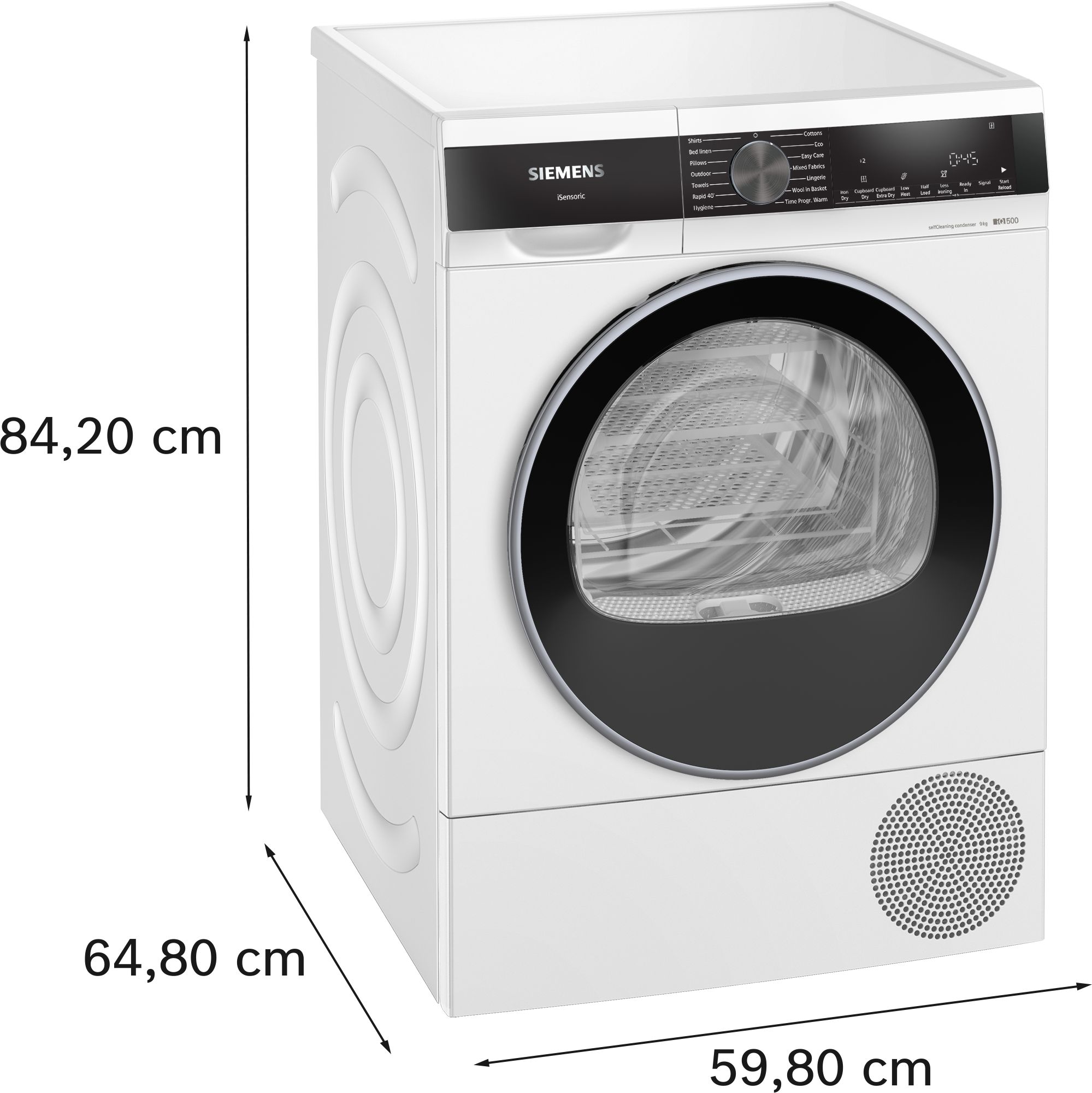 SIEMENS iQ500 9kg HEAT PUMP TUMBLE DRYER - Image 6